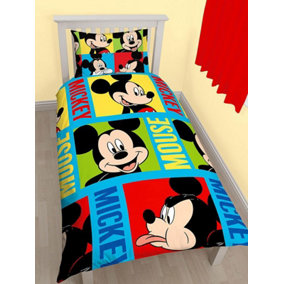 Mickey Mouse Bright Single Duvet Cover Set