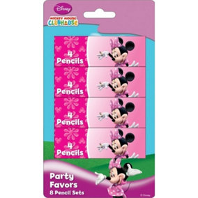 Mickey Mouse Clubhouse Pencil (Pack of 32) Pink (One Size)