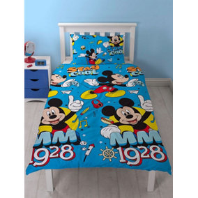 Mickey Mouse Cool Single Duvet Cover and Pillowcase Set