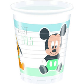 Mickey Mouse & Friends Best Pals Party Cup (Pack of 8) White/Multicoloured (One Size)