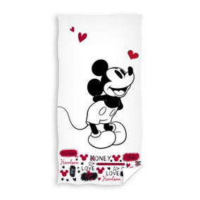 Mickey Mouse Vintage Love Cotton Beach Towel