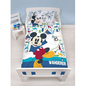 Mickey Mouse Wanderer Junior Duvet Cover and Pillowcase Set