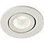 Micro Adjustable Recessed Ceiling Downlight - 4W Cool White LED - Matt White