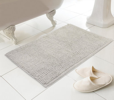 Microfibre Bobble Bath Mat Light Beige