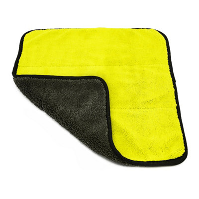 Microfibre Car Cleaning Towel Cloths Lint Free Dual Layer Thick Polishing Drying - 5