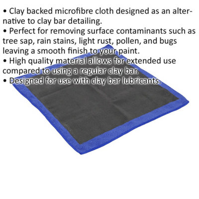 Microfibre Clay Bar Cloth - Car Detailing Cloth - Suits Clay Bar Lubricants