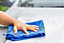 Microfibre Cleaning Cloths, Pack of 100, Large, Dark Blue Super soft 40 x 40 cm