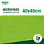 Microfibre Cloth 10 Pack Green - 40x40cm - Lint-Free Cleaning Cloths - Kitchen, Bathroom, Car & Window Cleaning by UNGER