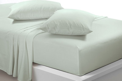 Microfibre Duck Egg Flat Sheet Super Soft Wrinkle Free & Breathable ...