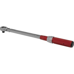 Micrometer Style Torque Wrench - 1/2" Sq Drive - Calibrated - 40 to 220 Nm Range