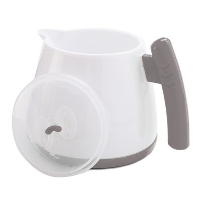 Microwave Jug or Kettle with Lid & Stay Cool Handle - Dishwasher Safe Double Wall Insulated Microwavable Container - 800ml