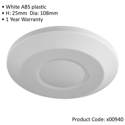 Microwave Sensor - Surface Mounted - 360 Degree Detection - 8 Metre Range