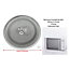 Microwave Turntable 245mm 9.5 Inches  3 Fixings Dishwasher Safe by Ufixt