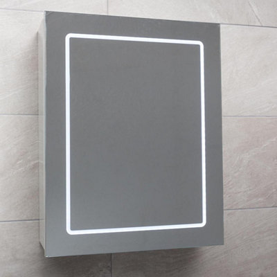 Midas LED Mirrored Wall Cabinet - (W)500mm
