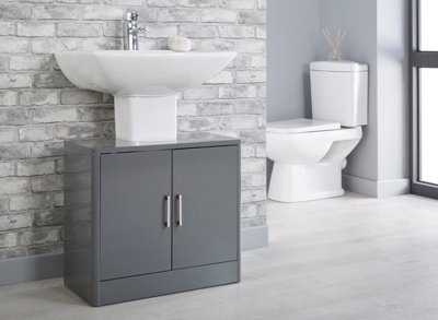 Norsk High Gloss Under Sink Cabinet