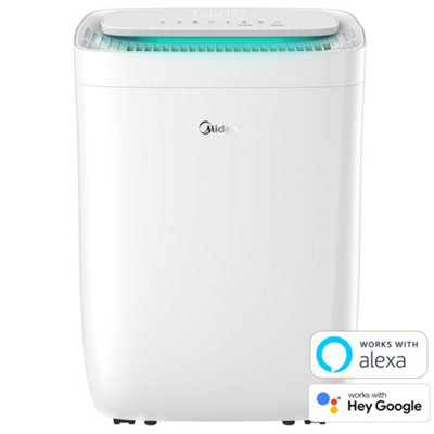 Midea 12L Fresh Dry Dehumidifier for Damp, Mould, Odours. High Extraction, Laundry Mode, Energy Efficient - Smart Home Compatible