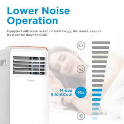Midea 7000 BTU Portable Air Conditioner for Home - Infrared, 24H Timer ...