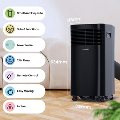 Midea Portable Air Conditioner & Dehumidifier 9000 BTU Energy Efficient ...