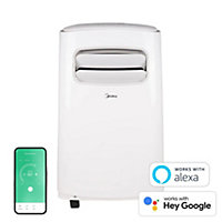Midea Smart 12000 BTU Portable Air Conditioner - App & Smart Home Compatible, Timer, Window Kit Included