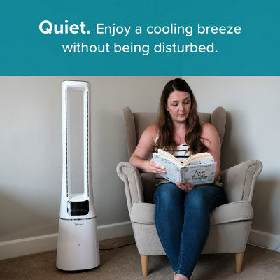 Midea Smart Air Cool + Purify Bladeless Fan with Free MSmartHome App
