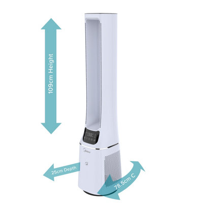 Midea Smart Air Cool + Purify Bladeless Fan with Free MSmartHome App - 9