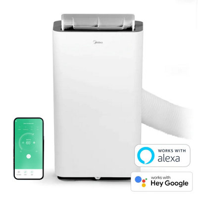 Midea Smart Portable Air Conditioner 9000 BTU - WiFi, Smart Home & App ...