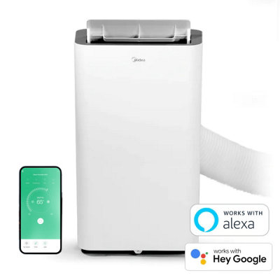 Midea Smart Portable Air Conditioner 9000 BTU - WiFi, Smart Home & App, 24H Timer, Window Kit Included, Ultra Quiet
