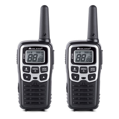 Midland XT50 PMR 446 Twin Pack Walkie Talkie