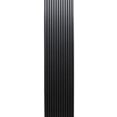 Midnight Black Acoustic Decorative Slat MDF Wall Panel 2400mm L x 600mm W