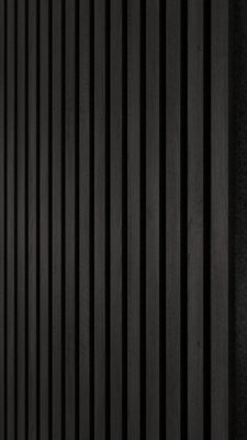 Midnight Black Acoustic Slat Wall Wood Panel
