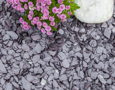 Midnight Blue Slate Chippings 20mm - 25 Bags (500kg)