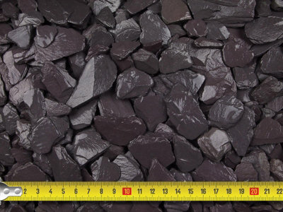 Midnight Blue Slate Chippings 20mm - Bulk Bag (800kg) - 3