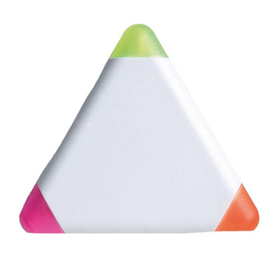 MidOcean Triangular ABS Plastic Highlighter White (One Size)