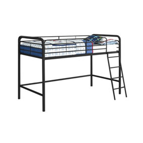 Midsleeper Bunk Bed Black, Single