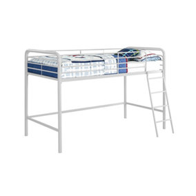 Midsleeper bunk bed in white, single