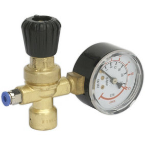 MIG Gas Regulator for Disposable Cylinders - 4bar Max. Pressure - Pressure Gauge