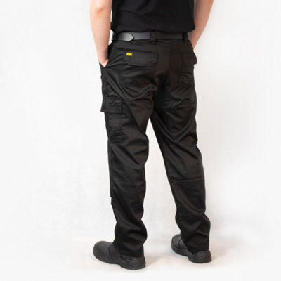Black Cargo Stretch Combat Trousers Buy Black Cargo Combat