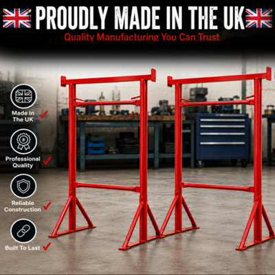 Mighty Builders Trestle - Band Stands 690Kg SWL/(Size 3(1.04m-1.77m))
