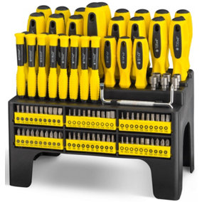 Mighty Toolware 100 Pieces Screwdriver Set with Storage Stand