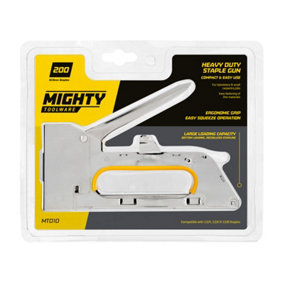 Mighty Toolware Heavy Duty Staple Gun with 200 Staples