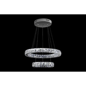 MiHOMEUK Beam Duo Acrylic Crystal LED Chandelier