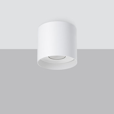 Mika Aluminum White 1 Lights Minimalistic Ceiling Light