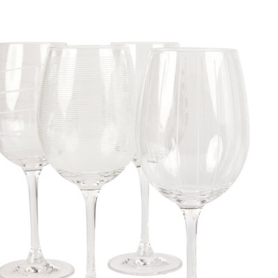 Mikasa Cheers Set Of 4 White Wine Glasses