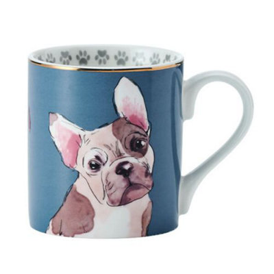 Mikasa French Bulldog 280ml Straight-Sided Mug