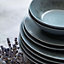 Mikasa Reactive Blue 12-Piece Dinner Set with Reactive Glaze in Gift Box, Portuguese Stoneware