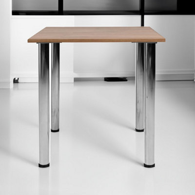 Mikla Metal Leg Modern Table - Stirling Oak
