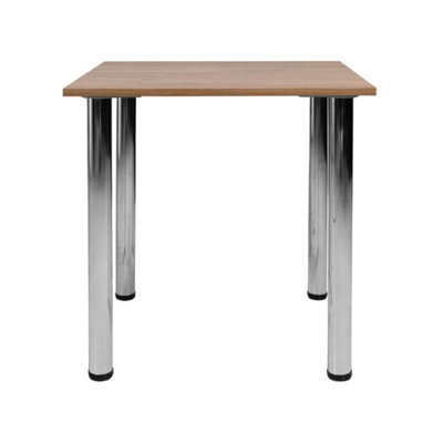 Mikla Metal Leg Modern Table - Stirling Oak