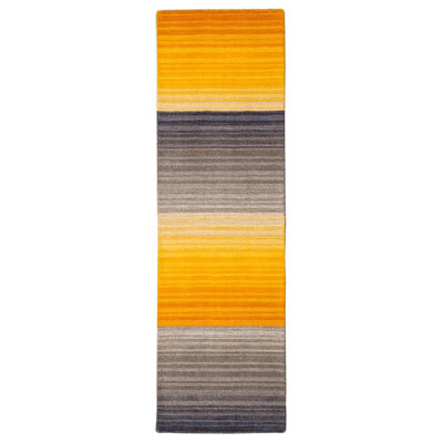 Miko Stripe Hall Runners in Orange - 70x300cm