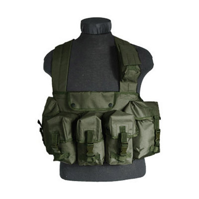 Chest Rig Léger Mil-Tec, Gilet Tactique Modulable En Polyester, Avec Poches Velcro Et Sangles Réglables, Pour Militaire Et Camping