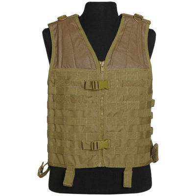 Mil Tec Molle Carrier Vest Coyote 